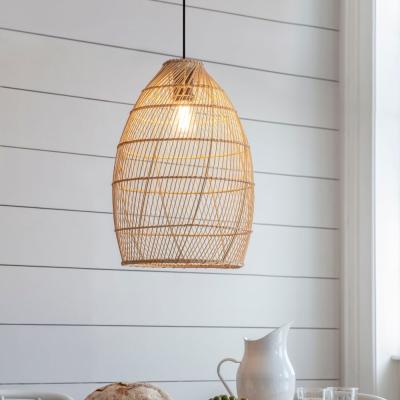 Olivia's Garden Trading Battersea Tall Natural Easy-Fit Pendant Shade
