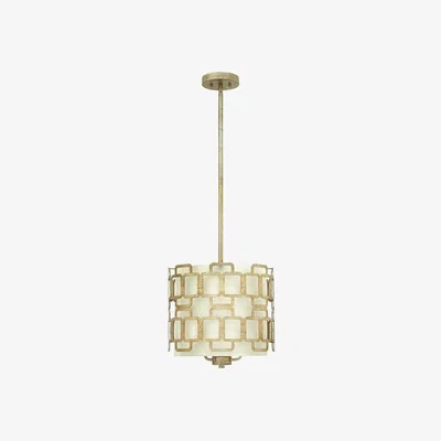 Olivia's Elstead Sabina 3 Light Pendant Silver Leaf