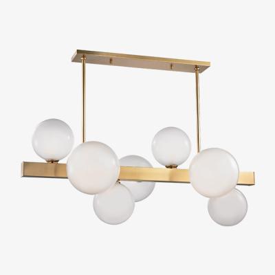 Olivia's Hudson Valley Lighting Hinsdale Brass 7 Light Island
