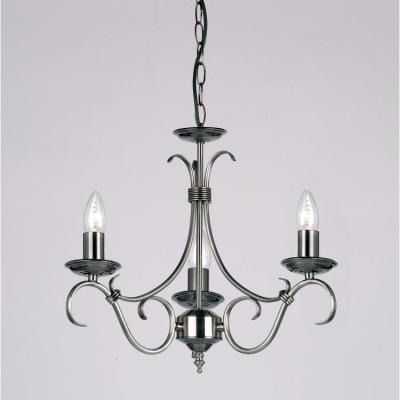 Olivia's Gallery Direct Bernice 3 Pendant Light Antique Silver