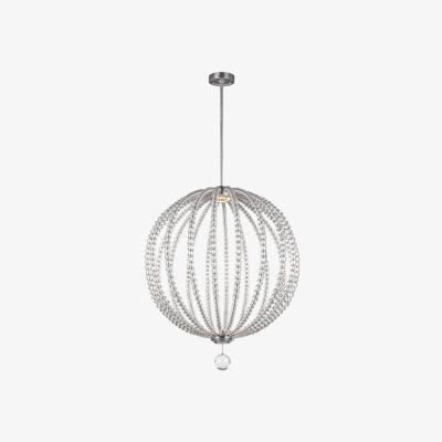Olivia's Elstead Oberlin Pendant Satin Nickel / Medium