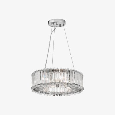 Olivia's Elstead Crystal Skye 6 Light Pendant Chrome
