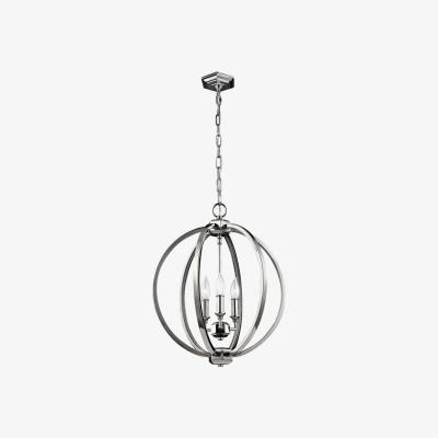 Olivia's Elstead Corinne 3 Light Pendant Polished Nickel / Small