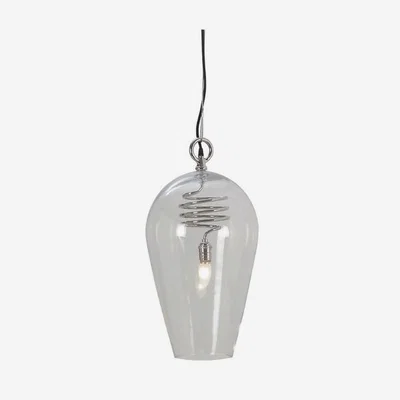 Olivia's Andrew Martin Brando Pendant Light Steel Small