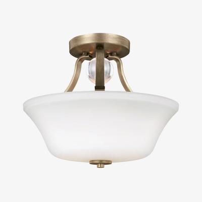 Olivia's Elstead Evington 2 Light Ceiling Light Sunset Gold