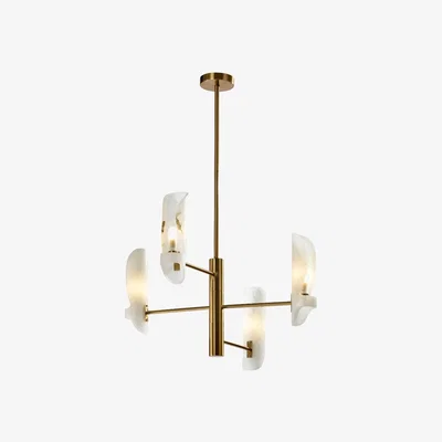 Olivia's Mindy Brownes Heathrow Ceiling Light in Gold And White