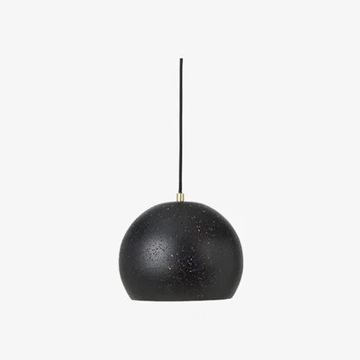 Olivia's Broste Copenhagen Lavas Ceiling Light Metal Black Brass Finish