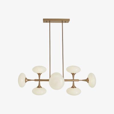 Olivia's Uttermost Black Label Vienna, 8 Light Pendant - Brass