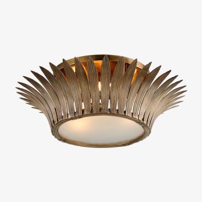 Olivia's Hudson Valley Lighting Romanov Solid Brass 3lt Flush Mount