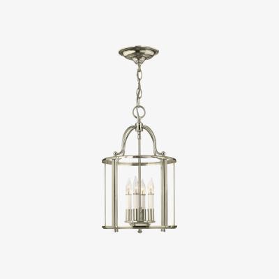 Olivia's Elstead Gentry 4 Light Polished Pendant Nickel