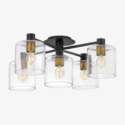 Olivia's Quintiesse Axel 5 Light Semiflush Mount