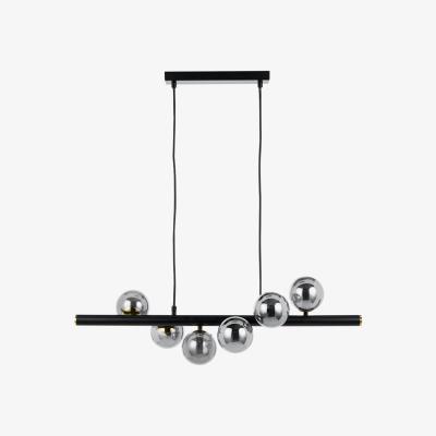 Olivia's Olivia's Serena Pendant in Smoke Glass and Black Metal
