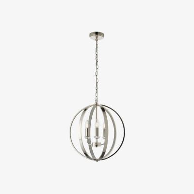 Olivia's Gallery Direct Ritz 6 Silver Pendant Light | Outlet / Silver / 6
