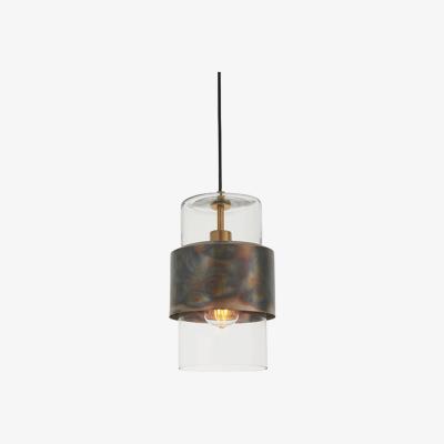 Olivia's Olivia's Jennifer Bronze And Clear Glass Pendant Light