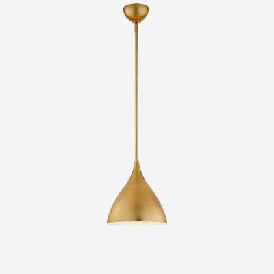 Olivia's Andrew Martin Agnes Medium Pendant Light Gild / White Interior