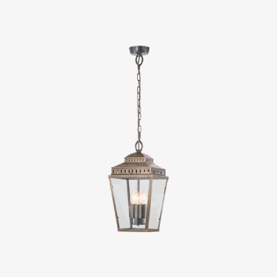 Olivia's Elstead Mansion House 3 Light Pendant Aged Brass