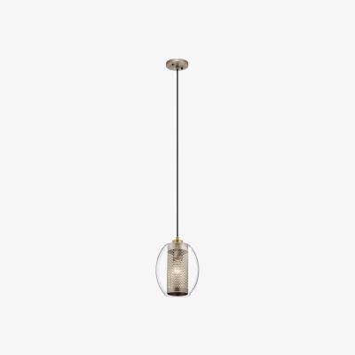 Olivia's Kichler Asher 1 Light Mini Pendant Light in Antique Pewter