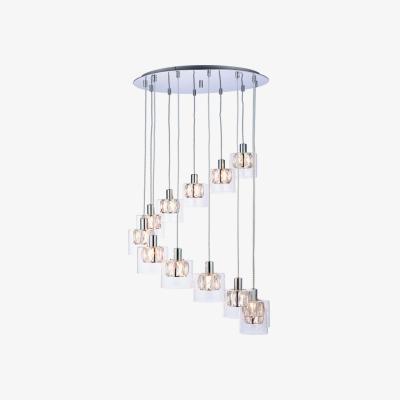Olivia's Gallery Direct Verina Drop Pendant Light / Chrome / 12