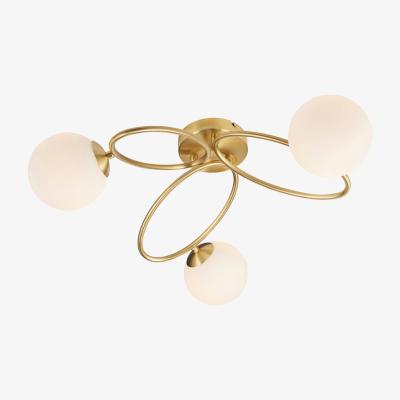 Olivia's Gallery Interiors Ellipse 3 Ceiling in Light Brass