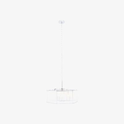 Olivia's Olivia's Lorrie Hexagonal Glass Pendant Chrome
