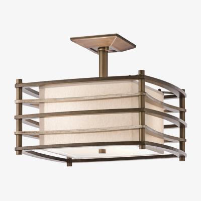 Olivia's Elstead Moxie 2 Light Ceiling Light Cambridge Bronze