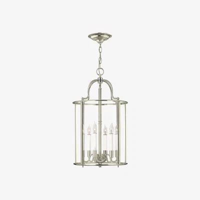 Olivia's Elstead Gentry 6 Light Pendant Polished Nickel
