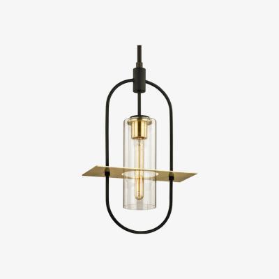 Olivia's Hudson Valley Lighting Smyth Hand-Worked Iron And Brass 1lt Hanger