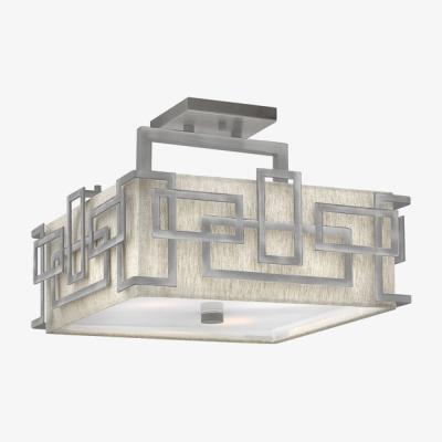 Olivia's Elstead Lanza 3 Light Ceiling Light Antique Nickel