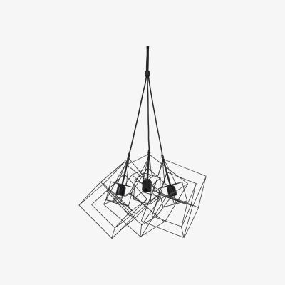 Olivia's Light & Living Kubinka 3 Lamp Pendant Matt Black