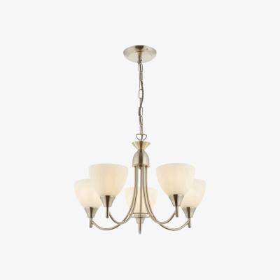 Olivia's Olivia's Adley 5 Pendant Light Satin Chrome