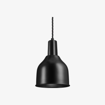 Olivia's Industville Sleek 7 Inch Cone Pendant / Black and Brass Holder
