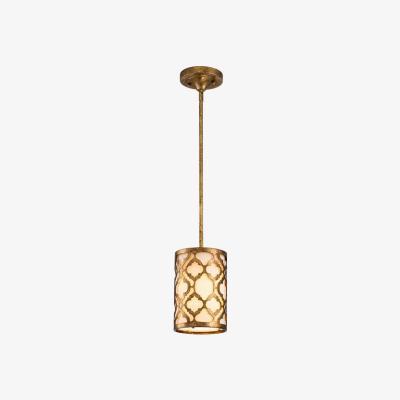 Olivia's Elstead Arabella 1 Light Pendant Distressed Gold