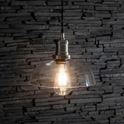 Olivia's Garden Trading Hoxton Satin Nickel Pendant Light