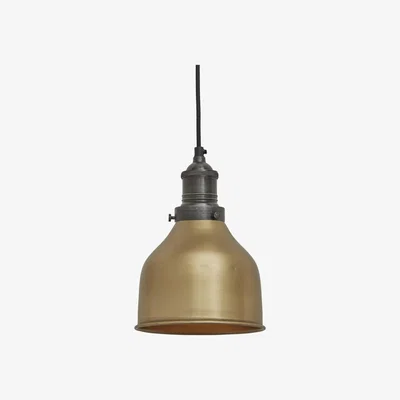 Olivia's Industville Brooklyn Cone Pendant - 7 Inch Pewter / Brass