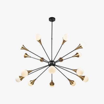 Olivia's Liang & Eimil Gamma Vase Pendant Light Black Antique Brass
