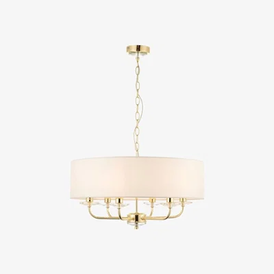 Olivia's Gallery Interiors Nixon 6 Pendant Light Brass | Outlet