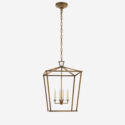 Olivia's Andrew Martin Darlana Lantern Pendant Light Gilded Iron Medium