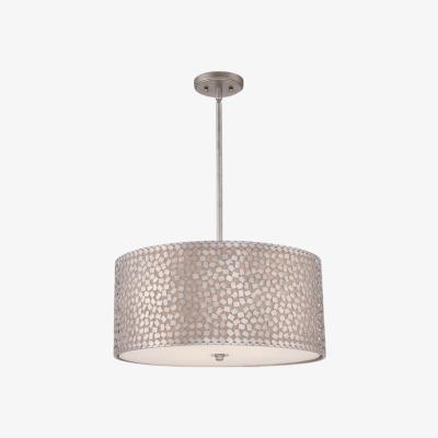 Olivia's Elstead Confetti 4 Pendant Light Old Silver