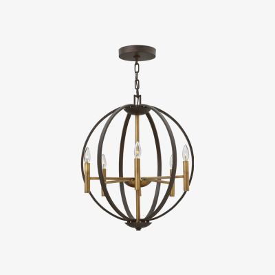 Olivia's Elstead Euclid 6 Light Pendant Spanish Bronze