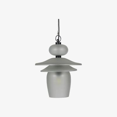 Olivia's Libra Calm Neutral Collection - Astro Lunar Pendant in Matt Frosted Glass