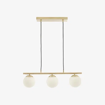 Olivia's Olivia's Sydney 3 Orb and Metal Pendant in White and Gold