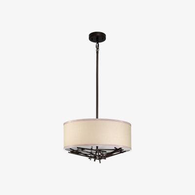 Olivia's Elstead Lighting Taiko 3 Light Pendant in Bronze