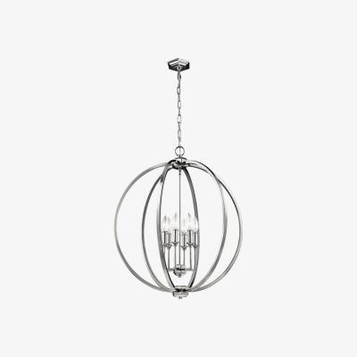 Olivia's Elstead Corinne 6 Light Pendant Polished Nickel