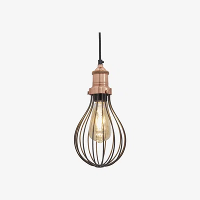 Olivia's Industville Brooklyn Balloon Cage Pendant 6 Inch Copper / Copper