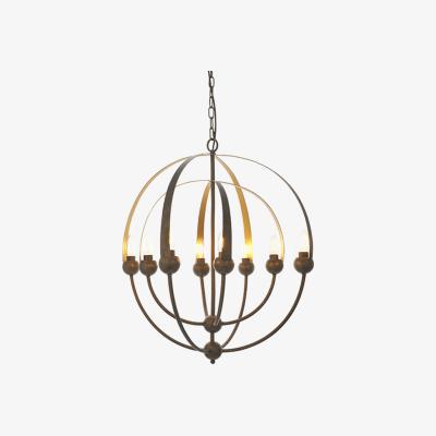 Olivia's Olivia's Lauren 8 Arm Antique Bronze And Matt Gold Pendant Light