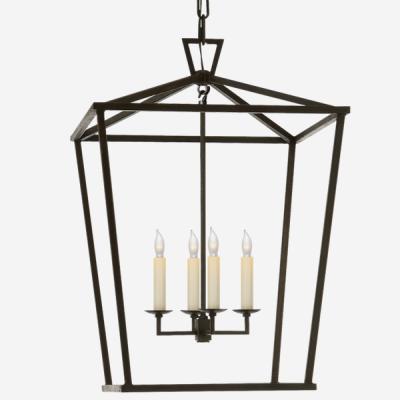 Olivia's Andrew Martin Darlana Lantern Pendant Light Aged Iron Small