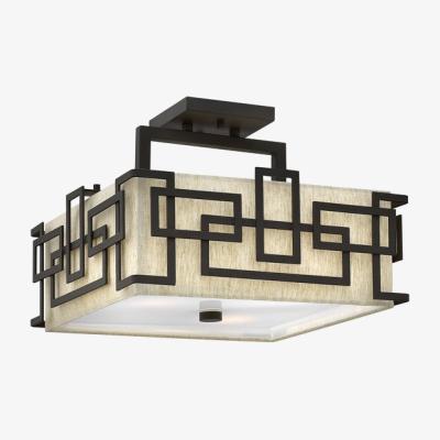 Olivia's Elstead Lanza 3 Light Oil Rubbed Bronze Ceiling Light