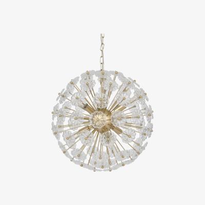 Olivia's Libra Daisy Champagne Gold And Glass Pendant Chandelier