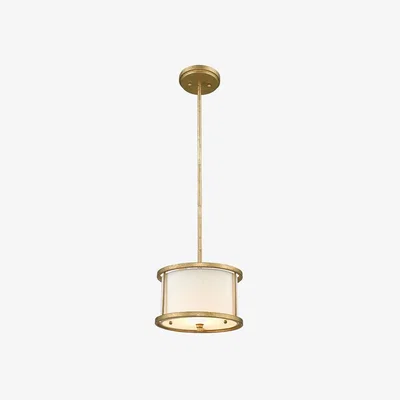 Olivia's Elstead Lemuria 1 Light Pendant Distressed Gold