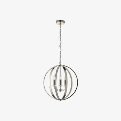 Olivia's Gallery Direct Ritz Pendant Light / Silver / 6